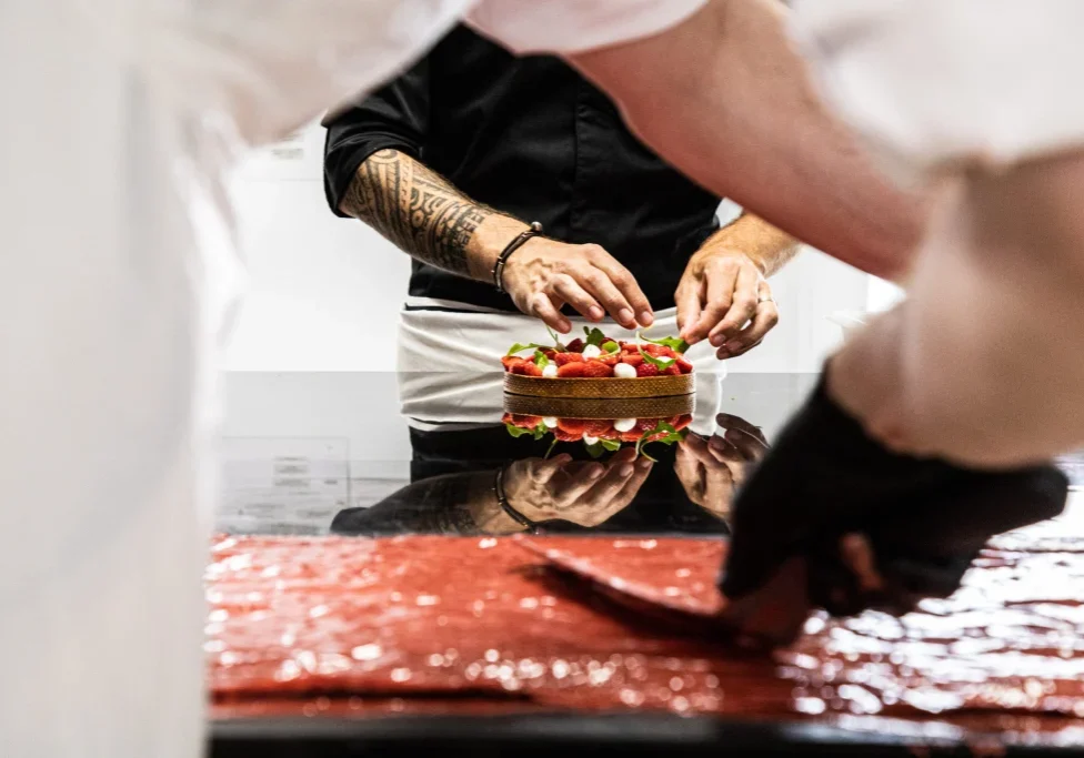 création d'un entremet au chocolat